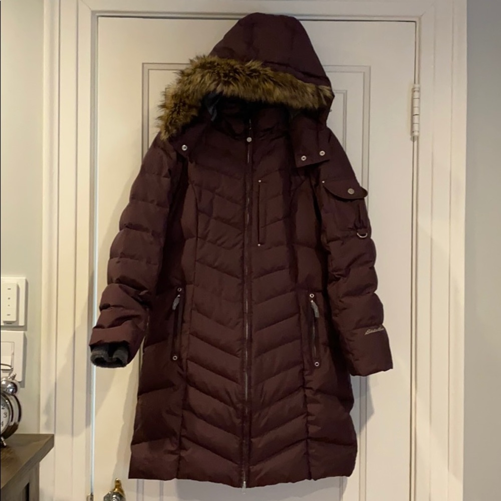 Eddie Bauer Deep Plum Down Parka
